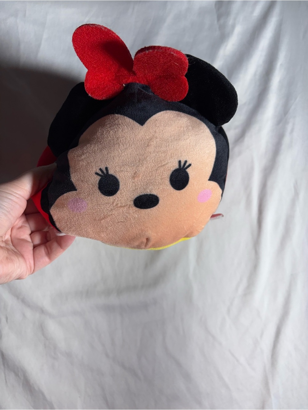 Disney Plush Minnie-Inspired Kids Bag - Black, Red, Pink, Peach